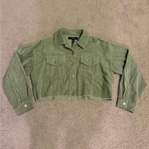 Women's Green Corduroy Jacket